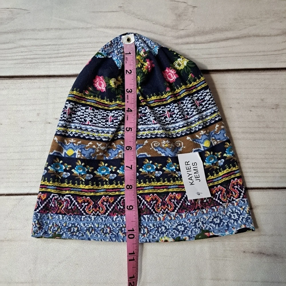 Kayier Jemis Vibrant Patterned Beanie Hat